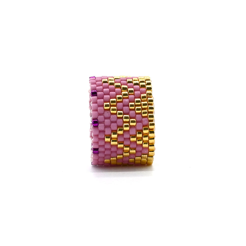 Naronna handmade woven Amber Bracelet with colourful pattern