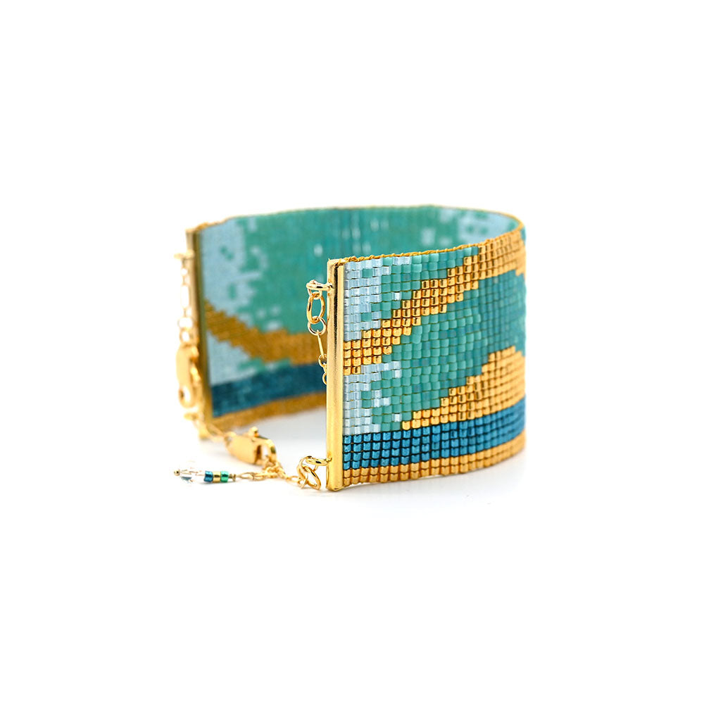 Naronna handmade woven Ariel Bracelet with colourful pattern