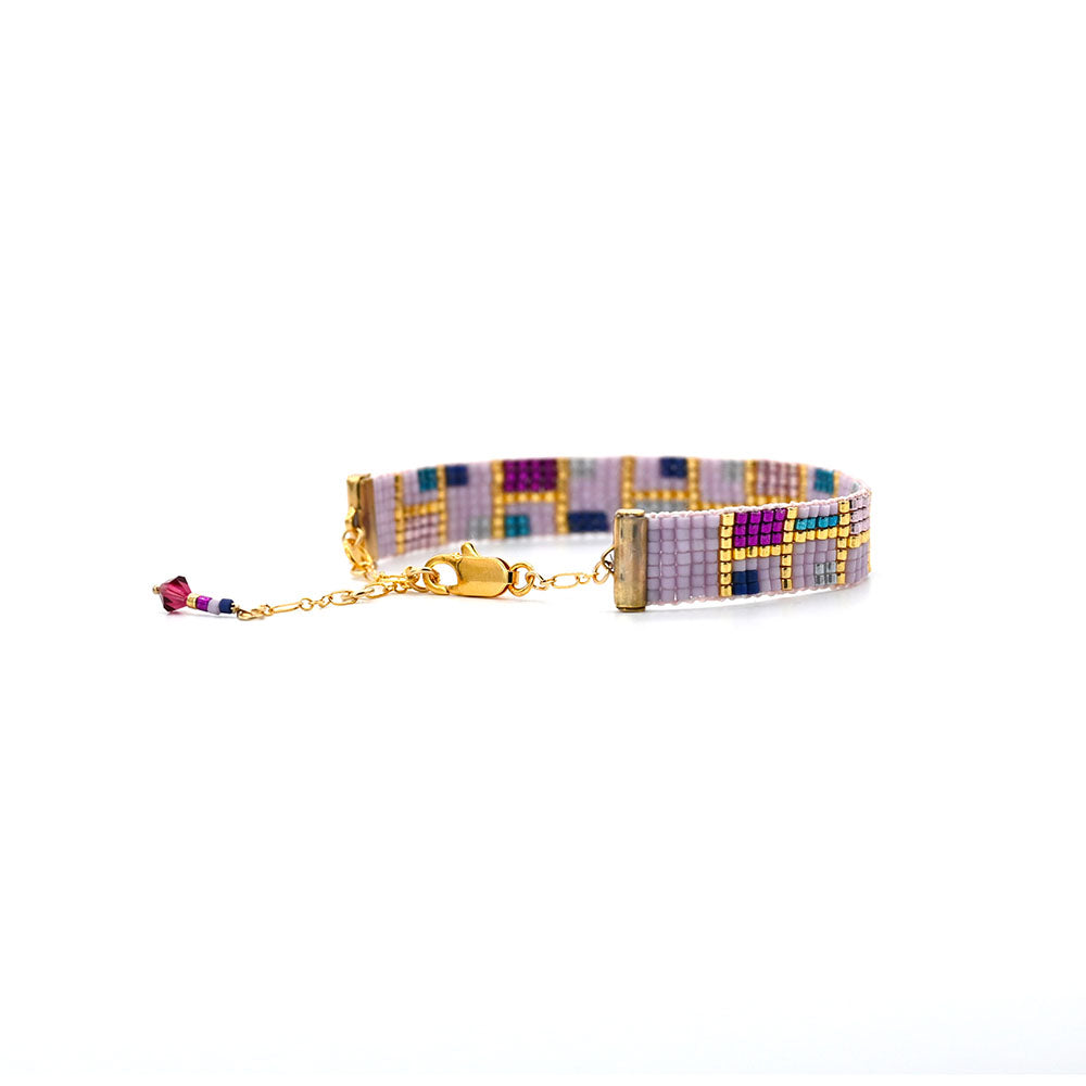 Naronna handmade woven Celine Bracelet with colourful pattern