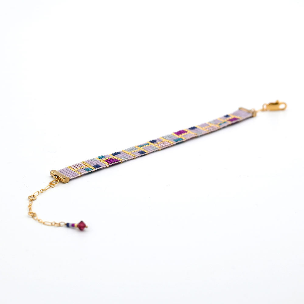 Naronna handmade woven Celine Bracelet with colourful pattern