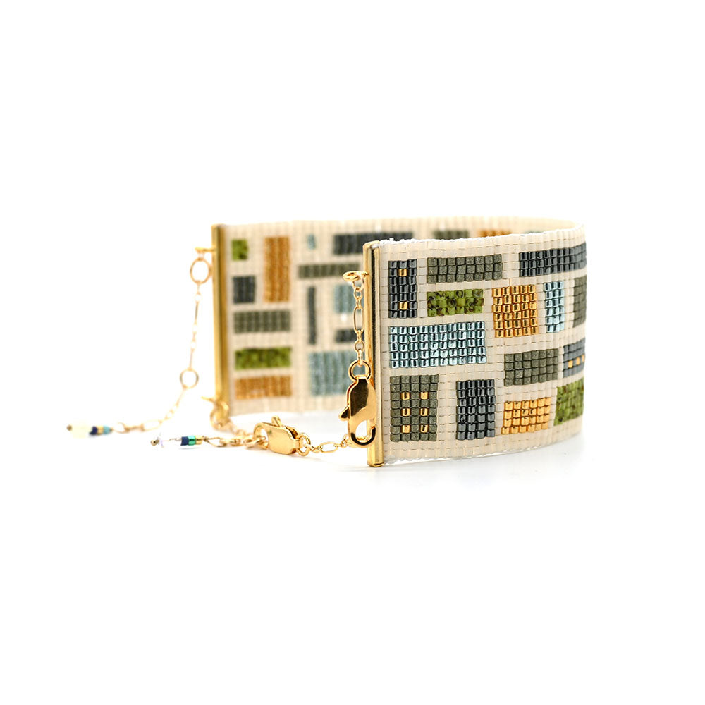 Naronna handmade woven Eden Bracelet with colourful pattern