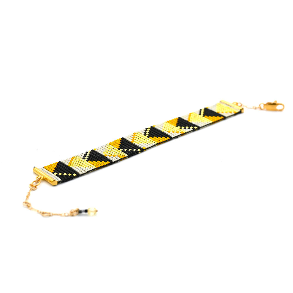 Naronna handmade woven Elsie Bracelet with colourful pattern
