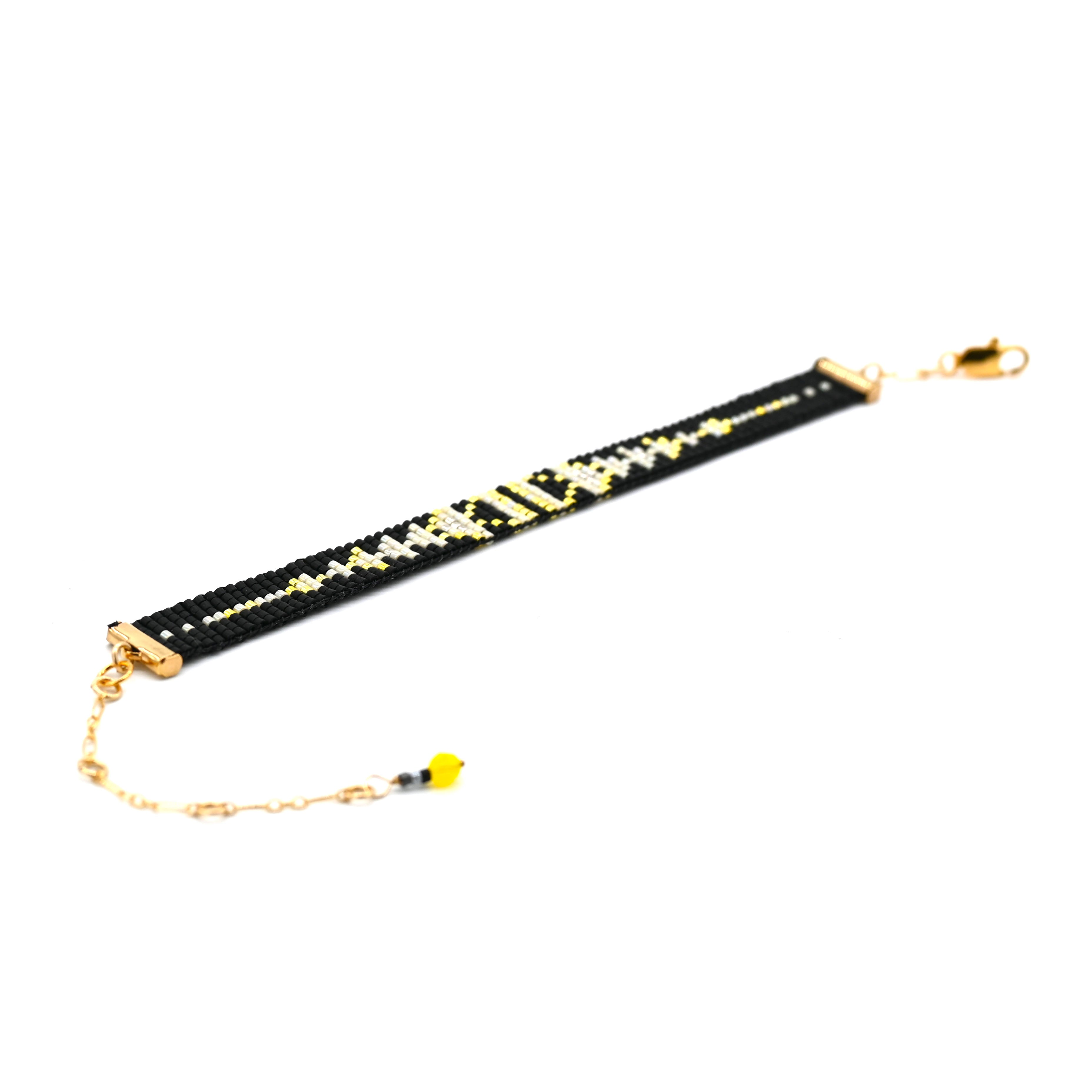 Naronna handmade woven Gemma Bracelet with colourful pattern