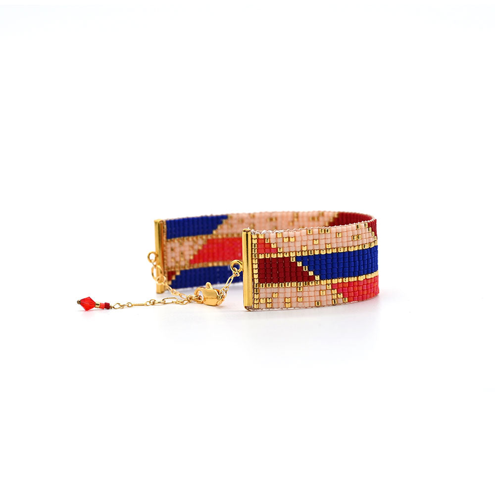 Naronna handmade woven Grace Bracelet with colourful pattern