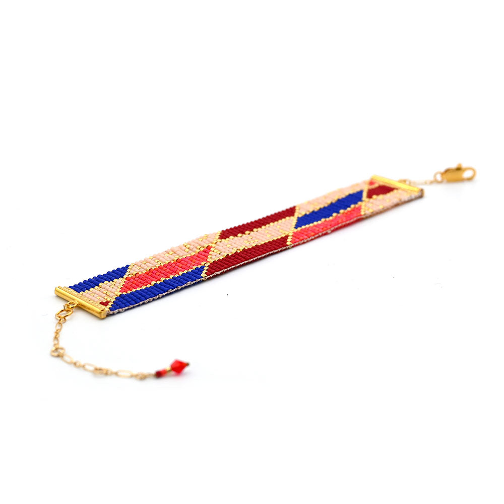 Naronna handmade woven Grace Bracelet with colourful pattern
