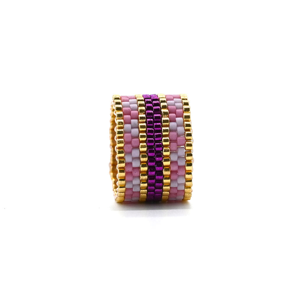 Naronna handmade woven Leyla Bracelet with colourful pattern