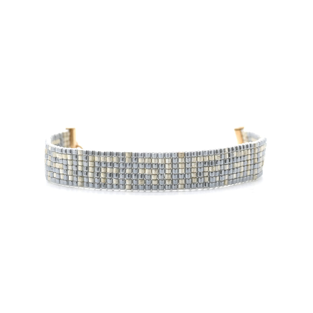 Naronna handmade woven Lila Bracelet with colourful pattern
