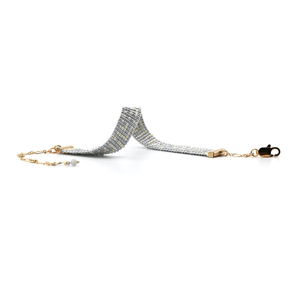 Naronna handmade woven Lila Bracelet with colourful pattern