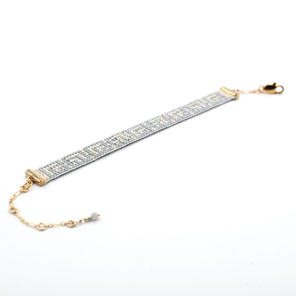 Naronna handmade woven Lila Bracelet with colourful pattern