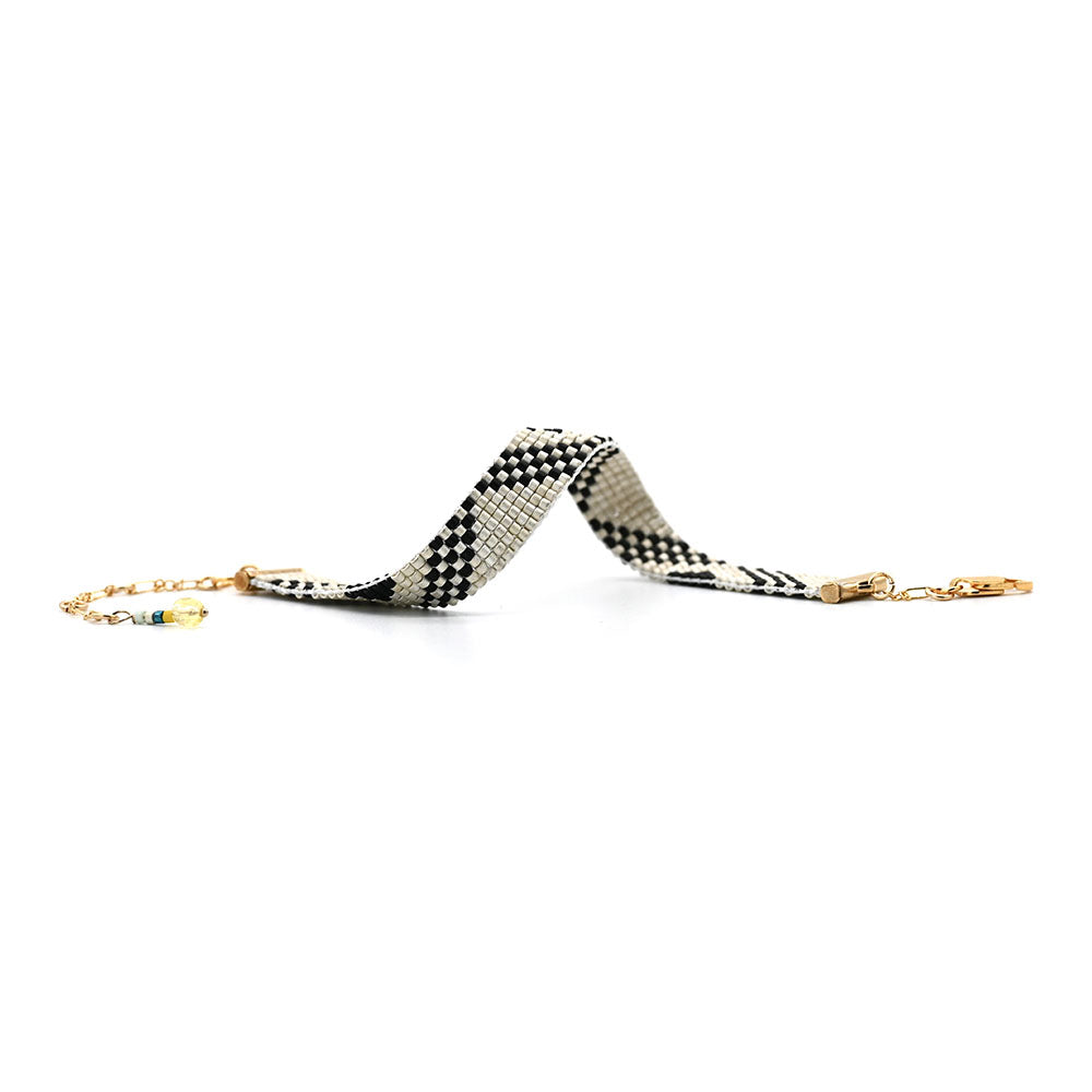 Naronna handmade woven Lola Bracelet with colourful pattern