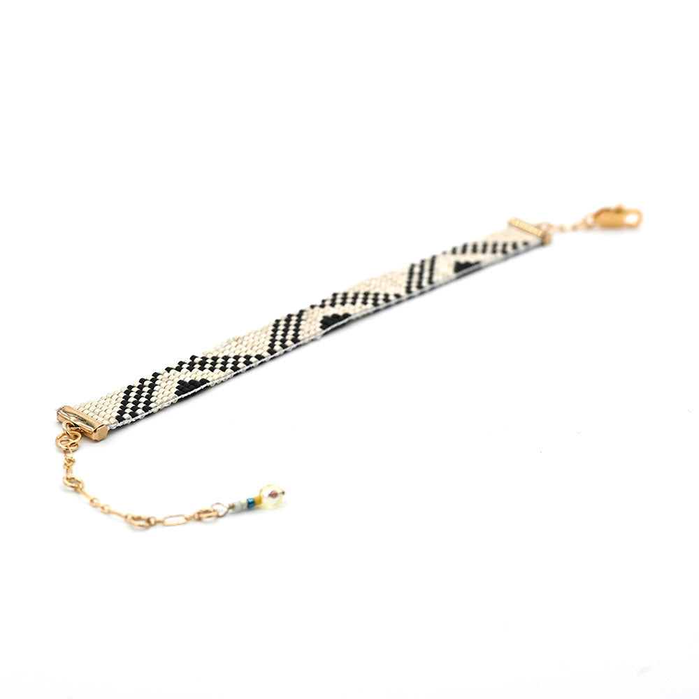 Naronna handmade woven Lola Bracelet with colourful pattern