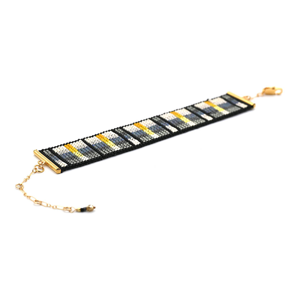 Naronna handmade woven Melody Bracelet with colourful pattern