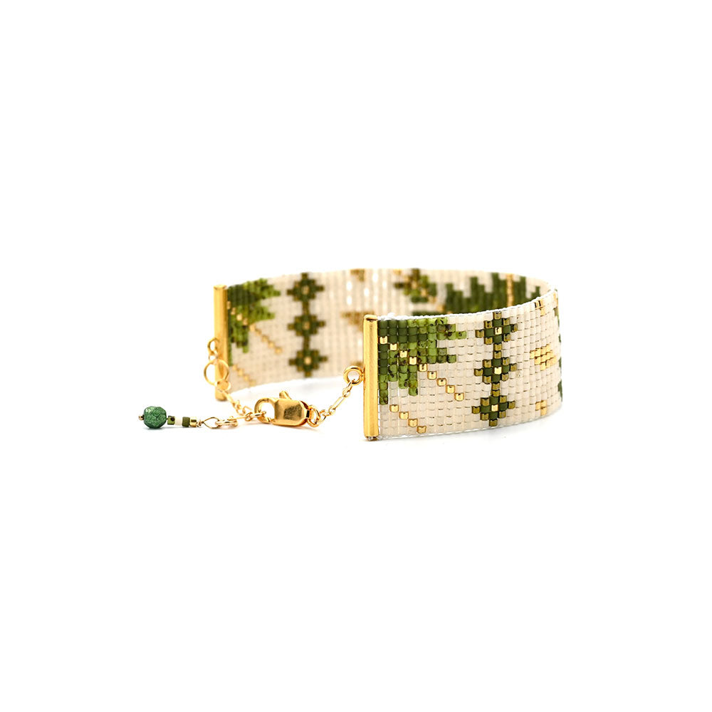 Naronna handmade woven Mia Bracelet with colourful pattern
