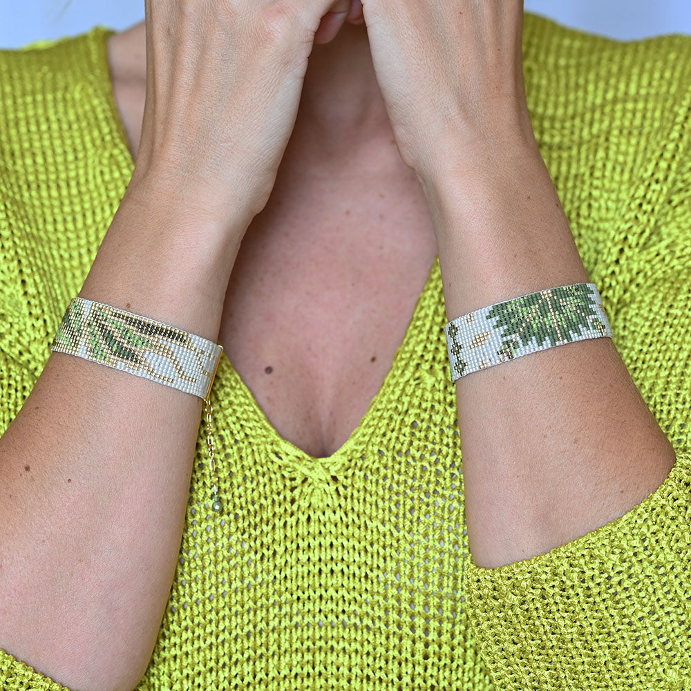 Naronna handmade woven Mia Bracelet with colourful pattern