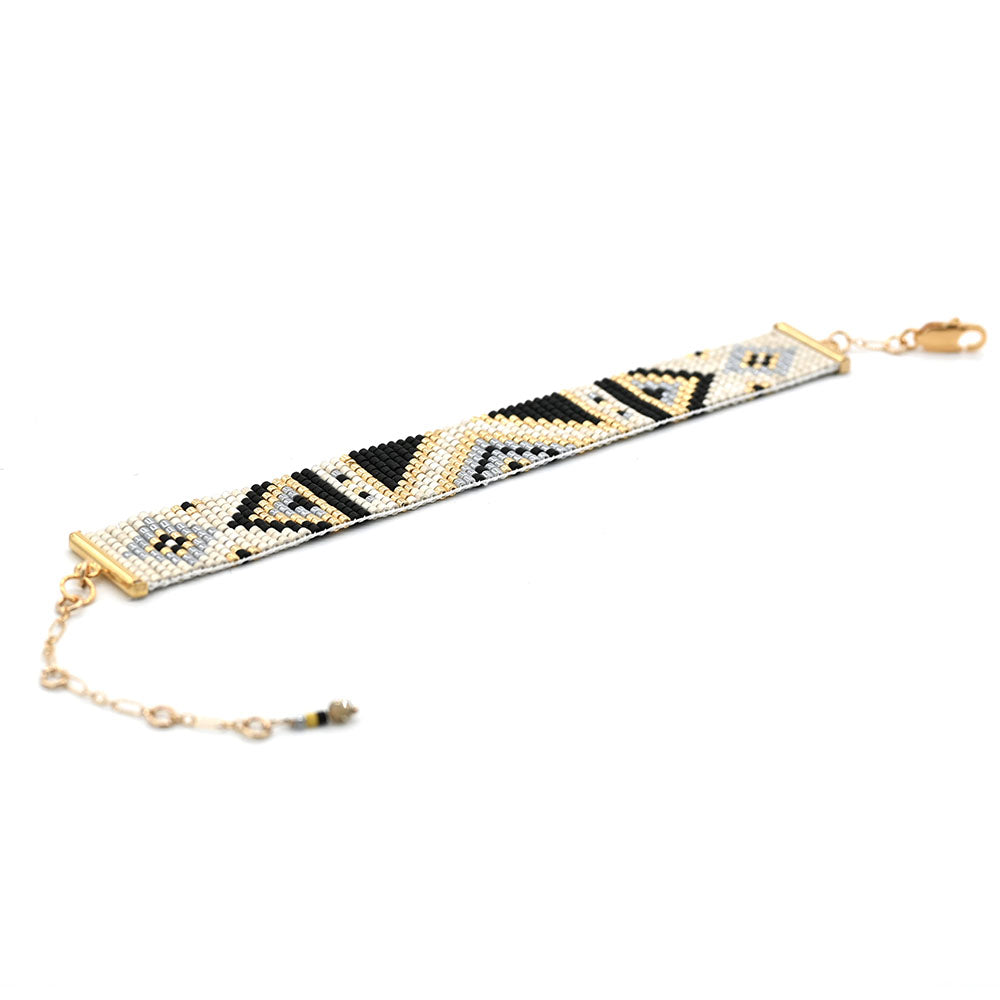 Naronna handmade woven Nadia Bracelet with colourful pattern