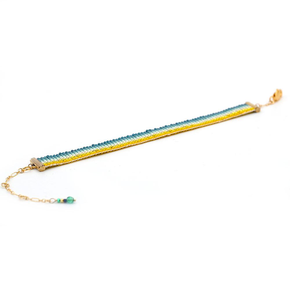 Naronna handmade woven Nayeli Bracelet with colourful pattern