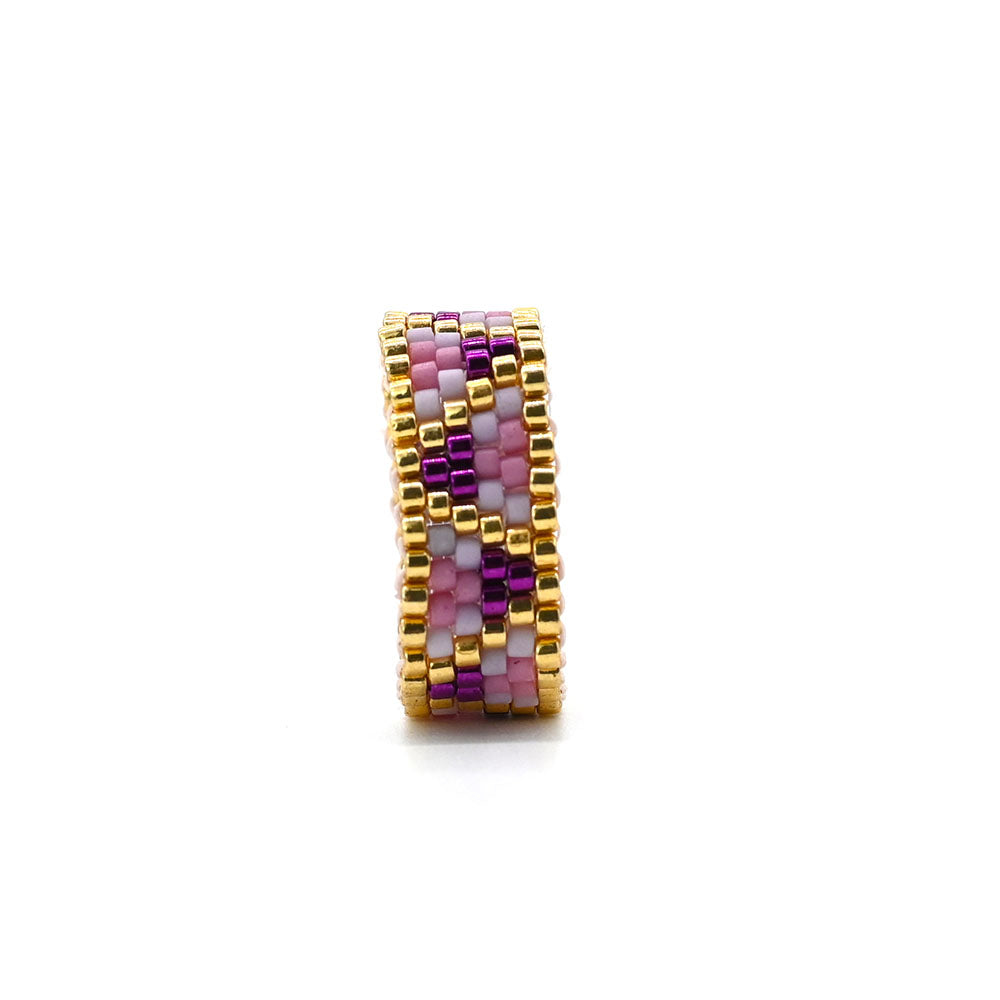 Naronna handmade woven Rhea Bracelet with colourful pattern