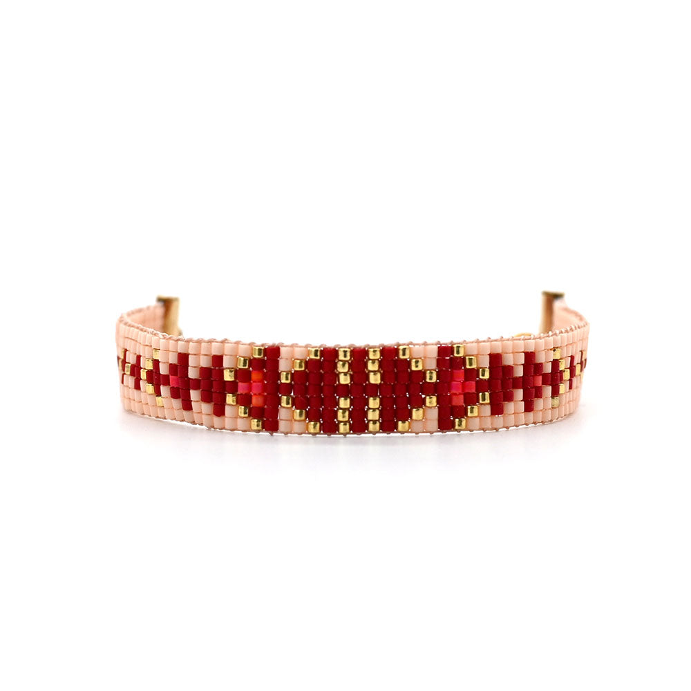 Naronna handmade woven Adaline Bracelet with colourful pattern