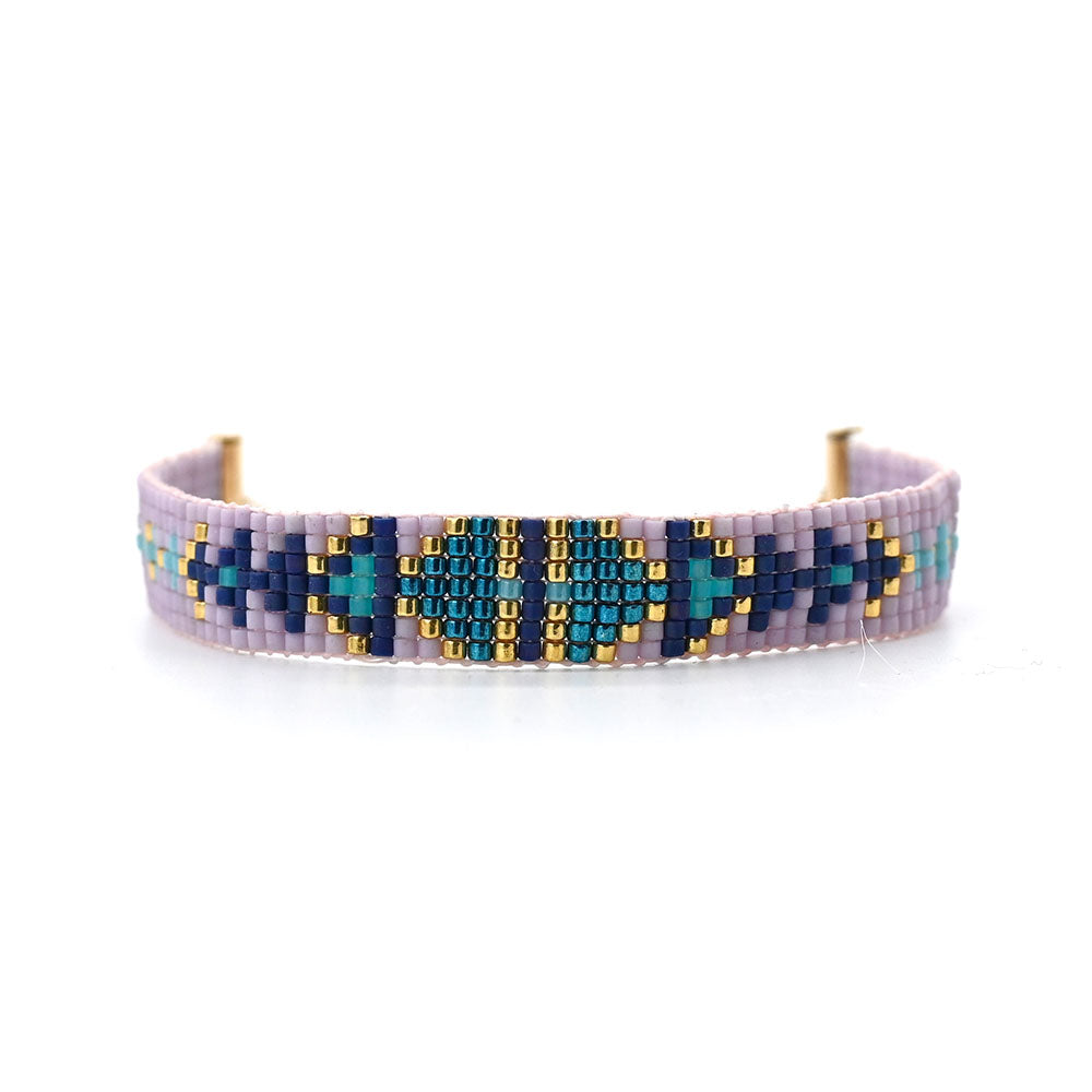 Naronna handmade woven Amari Bracelet with colourful pattern