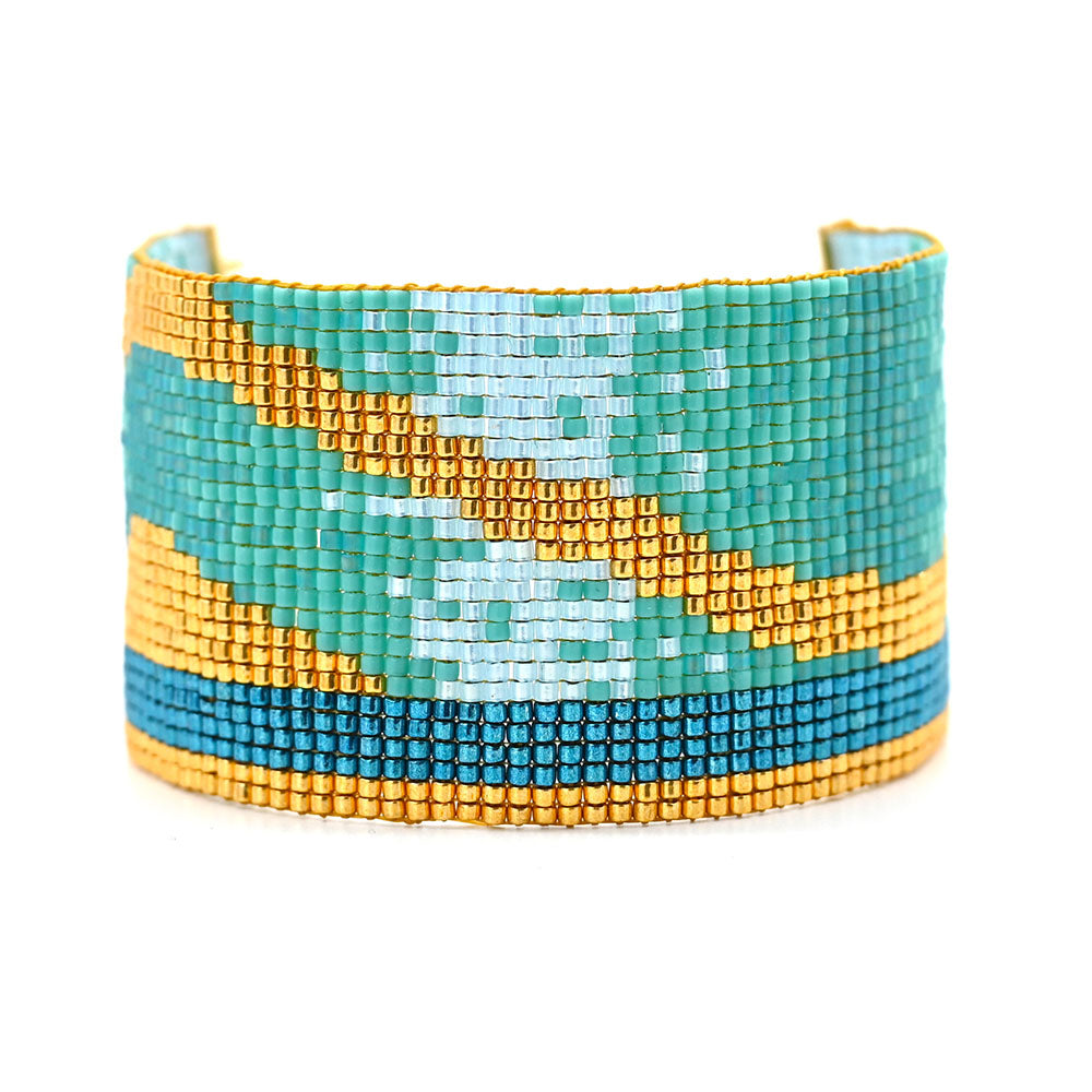 Naronna handmade woven Ariel Bracelet with colourful pattern