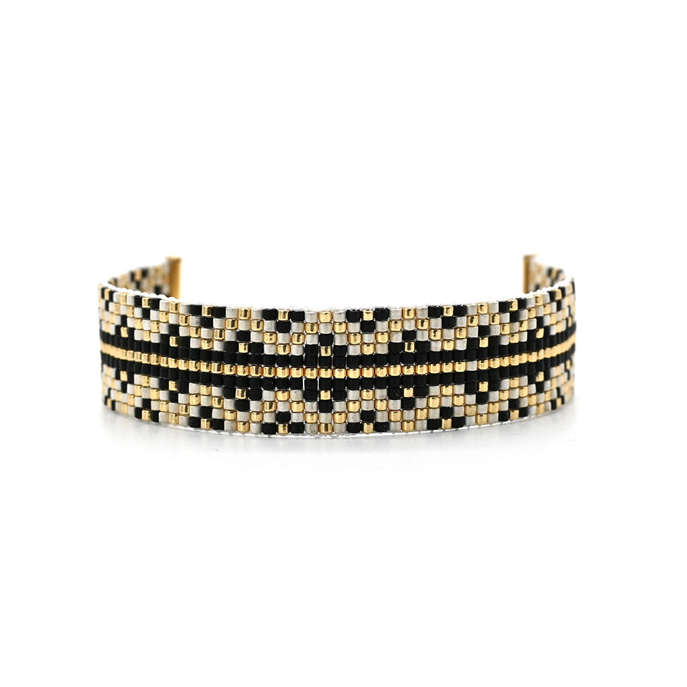 Naronna handmade woven Bianca Bracelet with colourful pattern