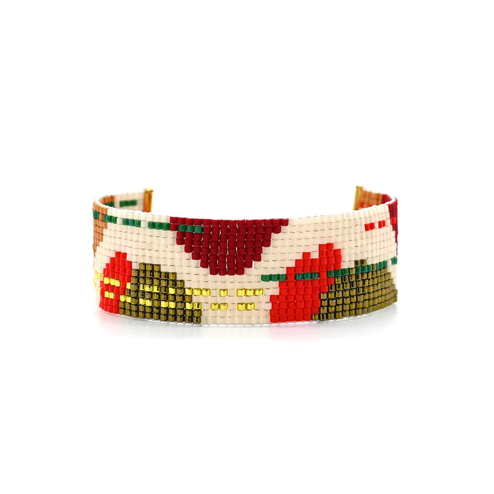 Naronna handmade woven Carla Bracelet with colourful pattern