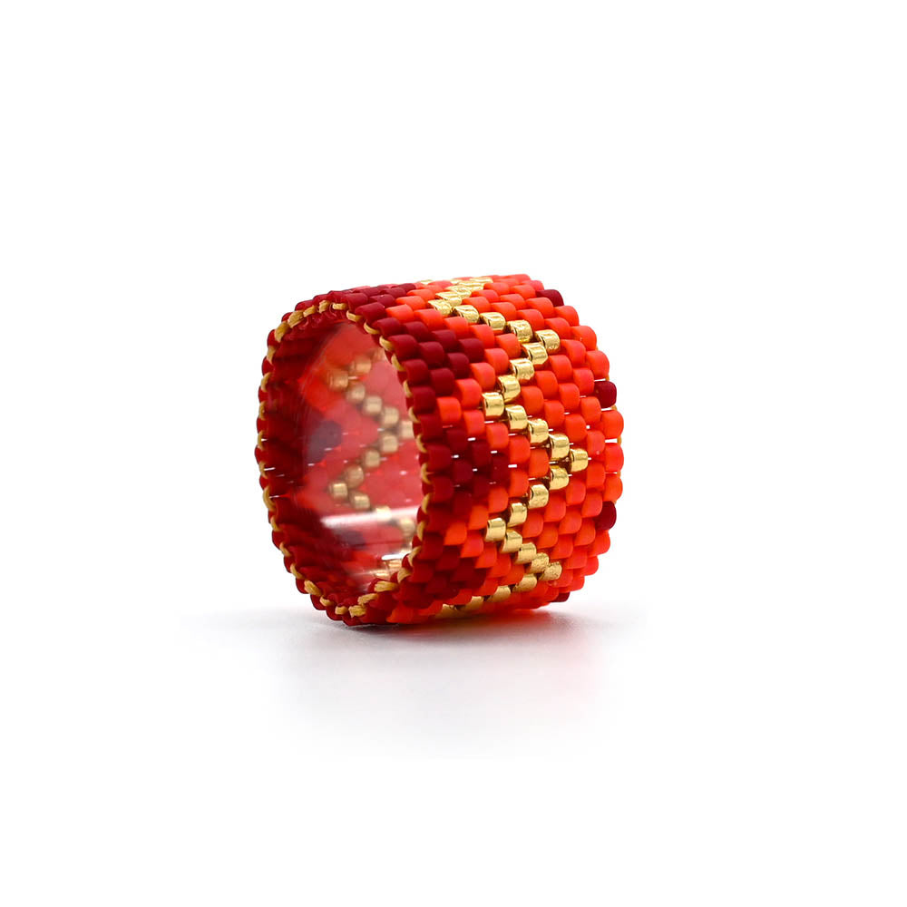 Naronna handmade woven Carmen Bracelet with colourful pattern