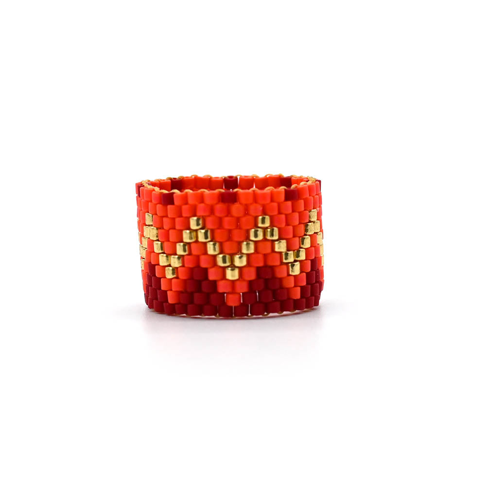 Naronna handmade woven Carmen Bracelet with colourful pattern