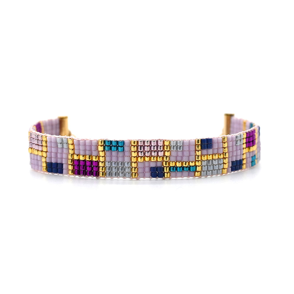 Naronna handmade woven Celine Bracelet with colourful pattern