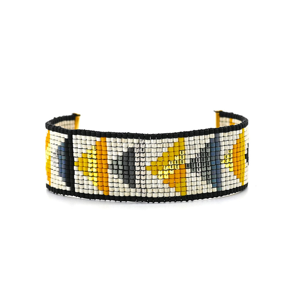 Naronna handmade woven Charlie Bracelet with colourful pattern