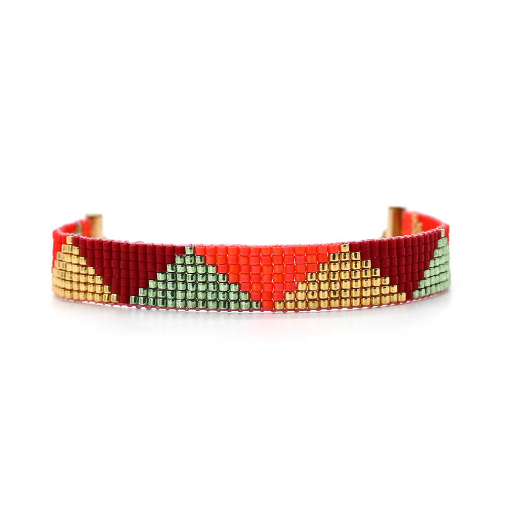 Naronna handmade woven Demi Bracelet with colourful pattern