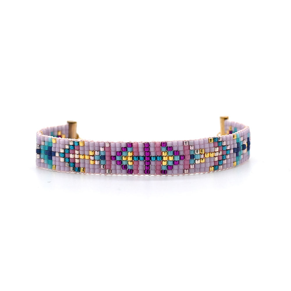 Naronna handmade woven Dream Bracelet with colourful pattern