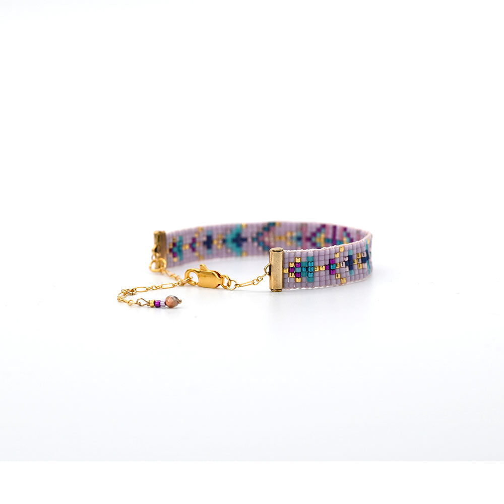 Naronna handmade woven Dream Bracelet with colourful pattern