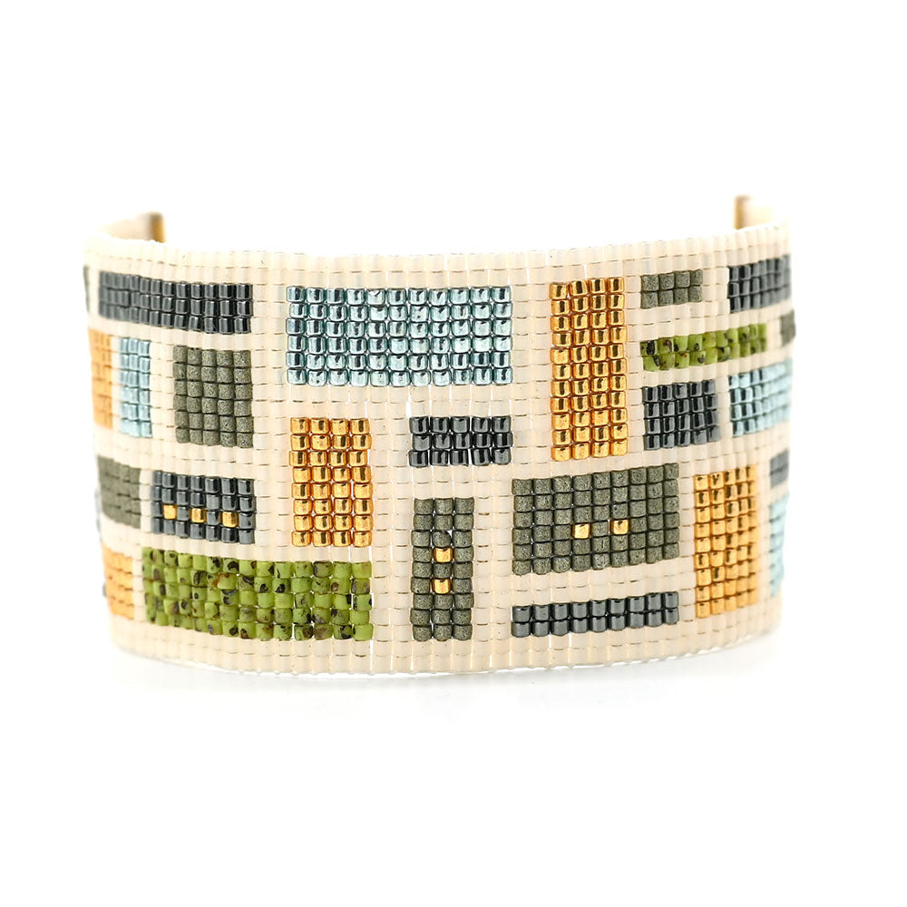 Naronna handmade woven Eden Bracelet with colourful pattern