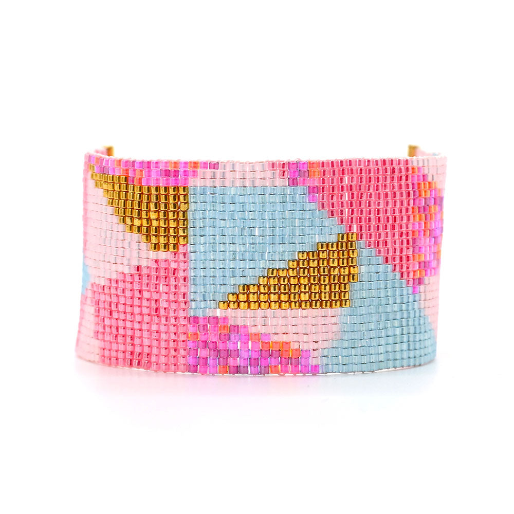 Naronna handmade woven Ella Bracelet with colourful pattern