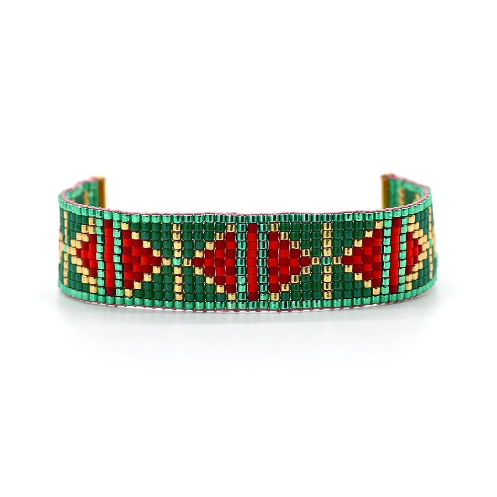 Naronna handmade woven Fatima Bracelet with colourful pattern