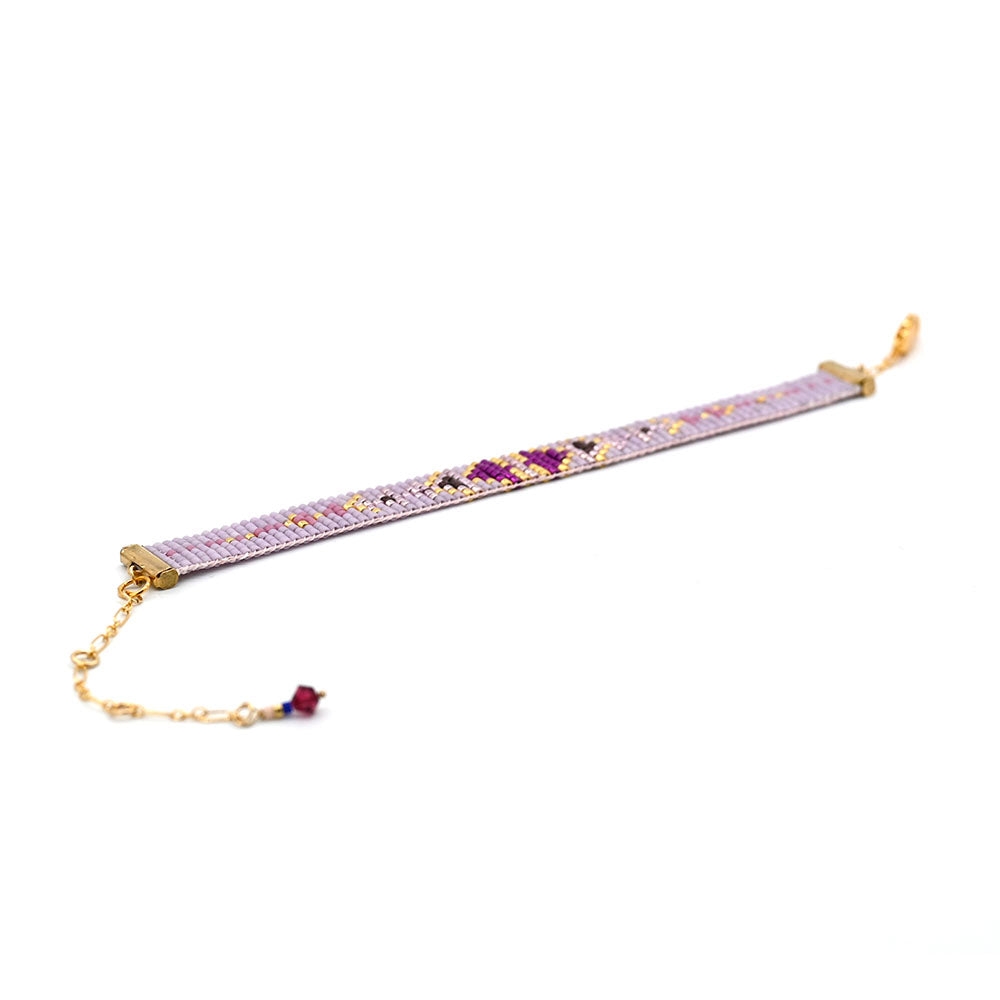 Naronna handmade woven Gabriela Bracelet with colourful pattern