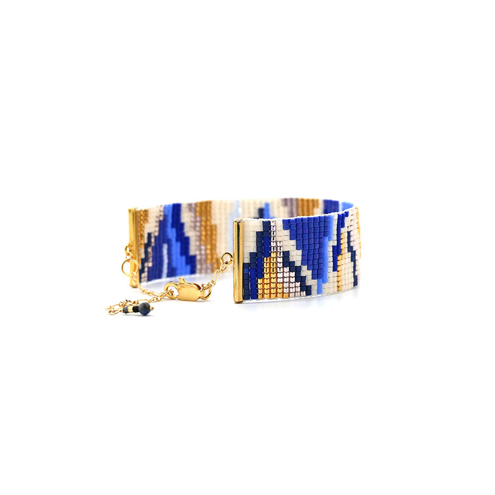 Naronna handmade woven Harmony Bracelet with colourful pattern