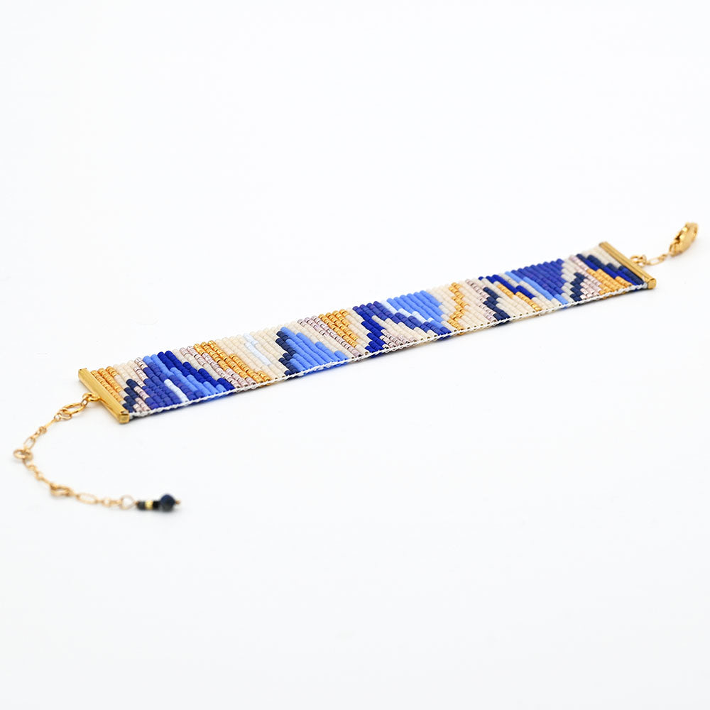 Naronna handmade woven Harmony Bracelet with colourful pattern