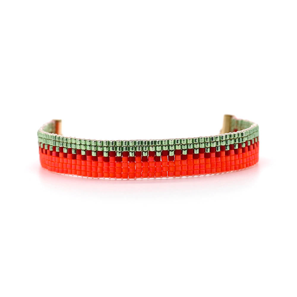 Naronna handmade woven Kalani Bracelet with colourful pattern