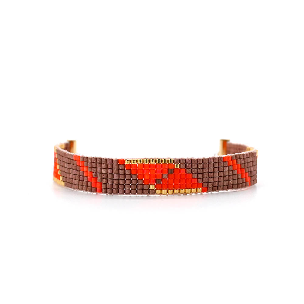 Naronna handmade woven Kiara Bracelet with colourful pattern