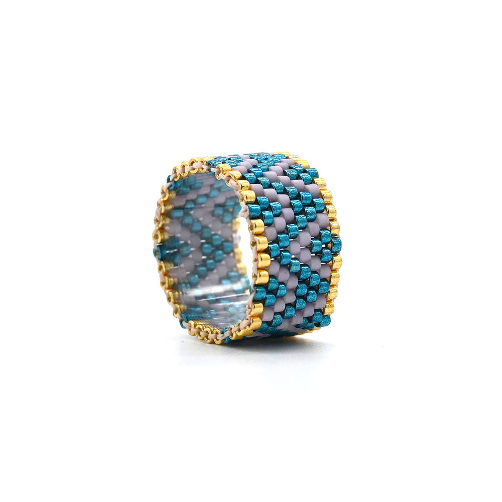 Naronna handmade woven Lexi Bracelet with colourful pattern