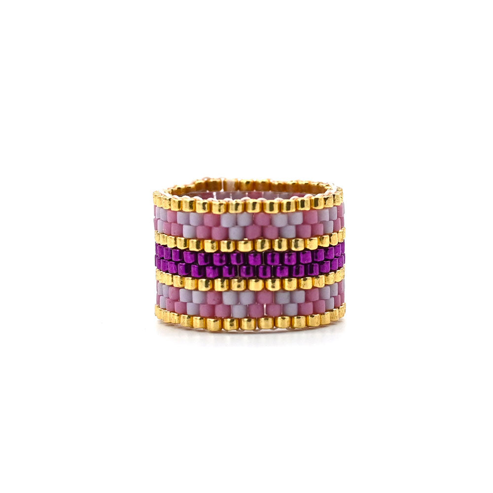 Naronna handmade woven Leyla Bracelet with colourful pattern