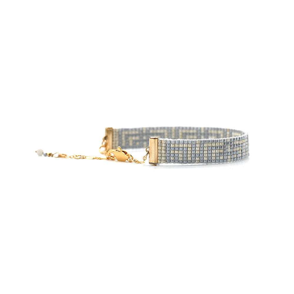 Naronna handmade woven Lila Bracelet with colourful pattern