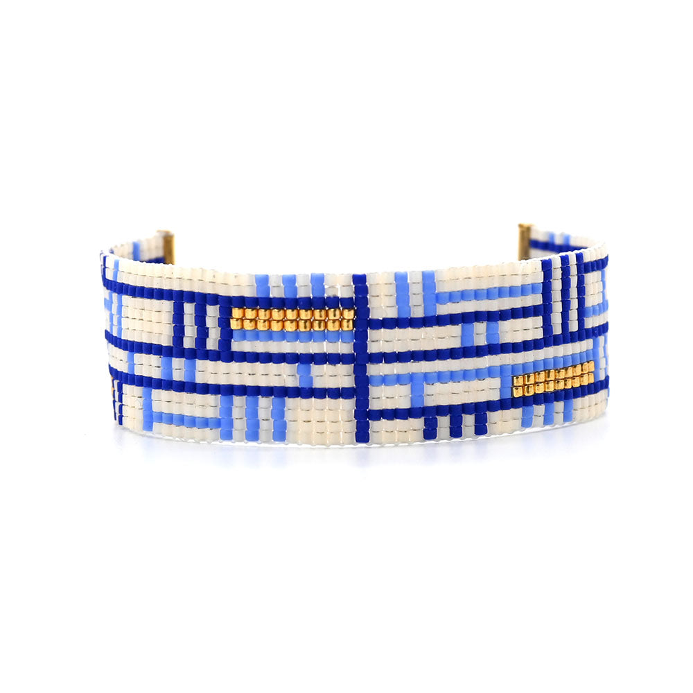 Naronna handmade woven Linus Bracelet with colourful pattern