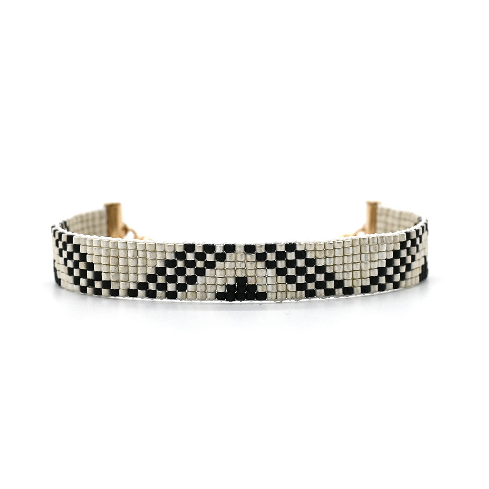 Naronna handmade woven Lola Bracelet with colourful pattern