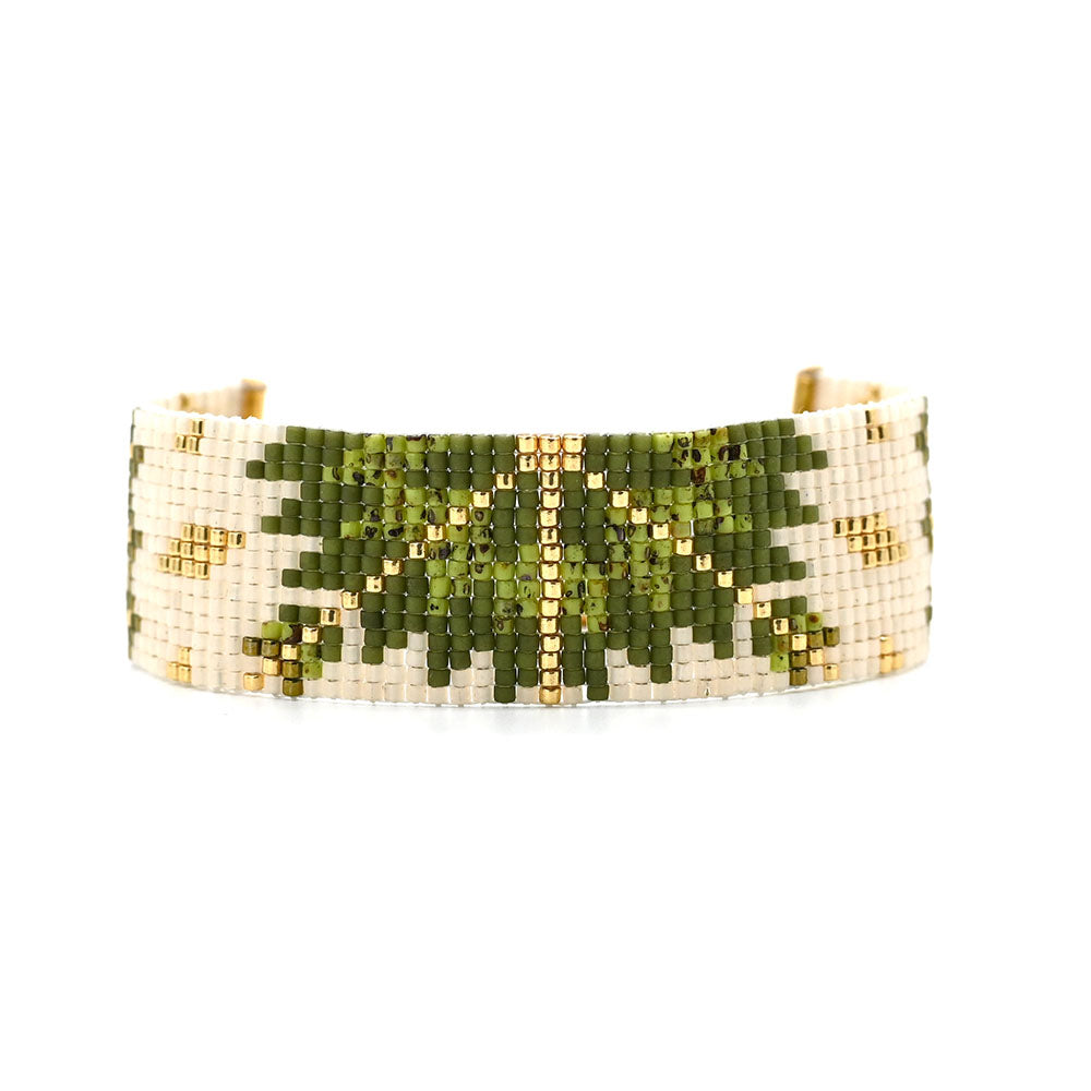 Naronna handmade woven Mia Bracelet with colourful pattern