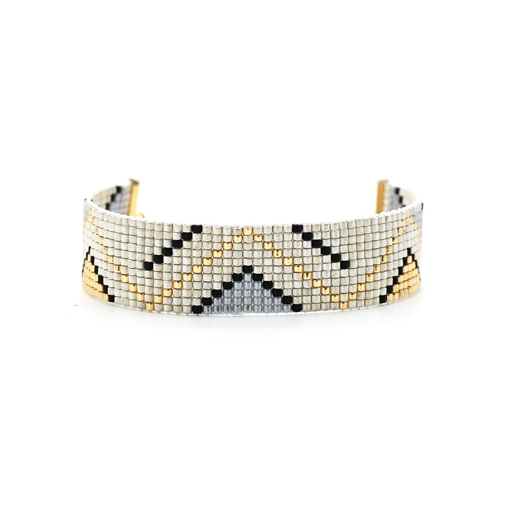 Naronna handmade woven Molly Bracelet with colourful pattern