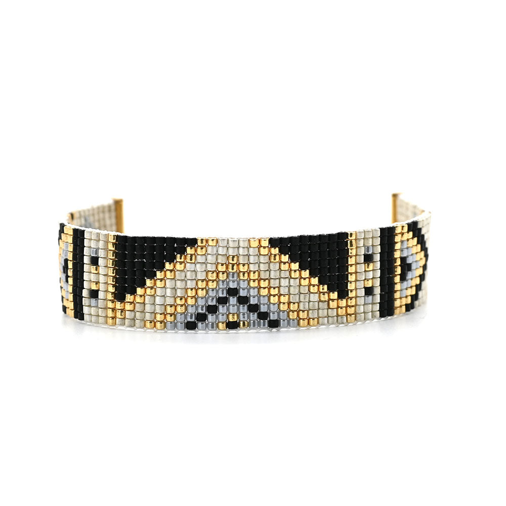 Naronna handmade woven Nadia Bracelet with colourful pattern