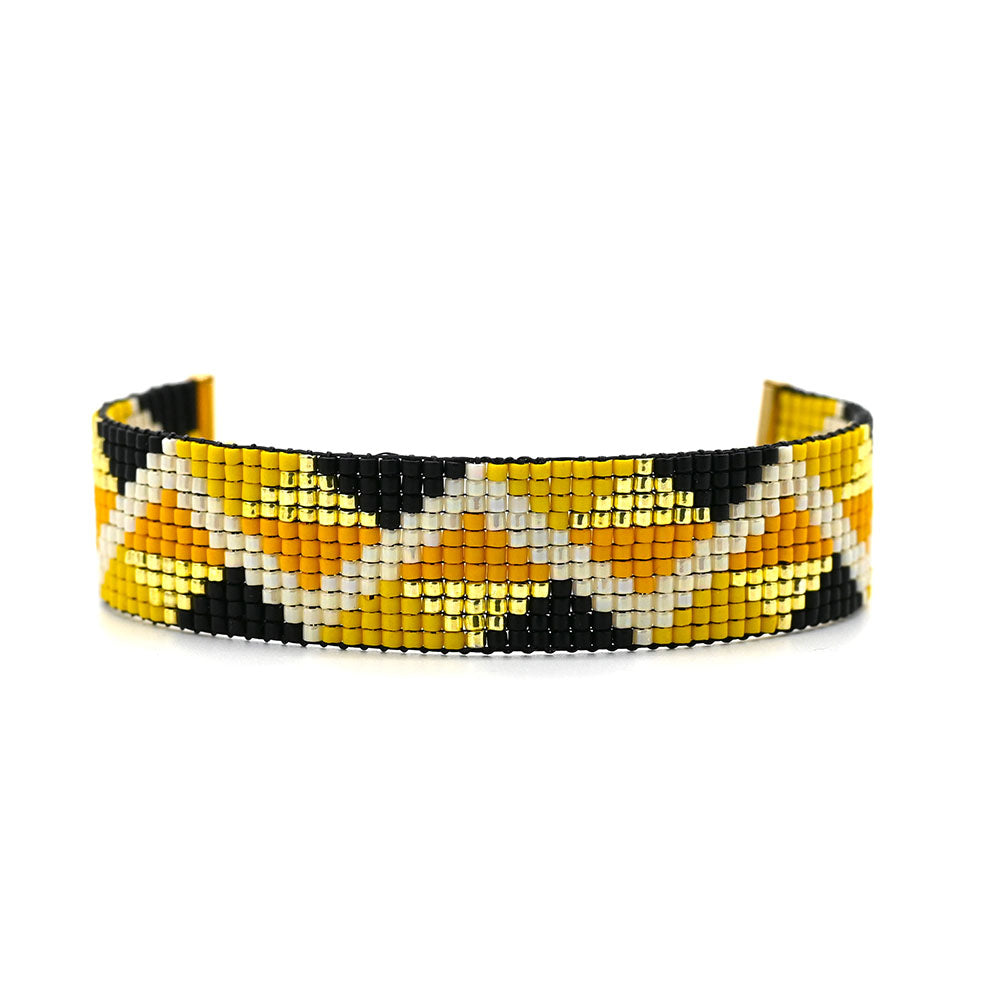 Naronna handmade woven Rachel Bracelet with colourful pattern